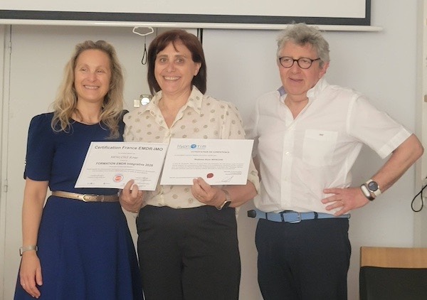 Laurence ADJADJ (Marseille) - Dr Rose PIRA-MENCONI (Porto Vecchio) et Laurent GROSS (Paris), en Formation EMDR Intégrative.