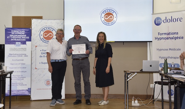 Remise du Certificat de Formation EMDR à Bruno LELORRAIN